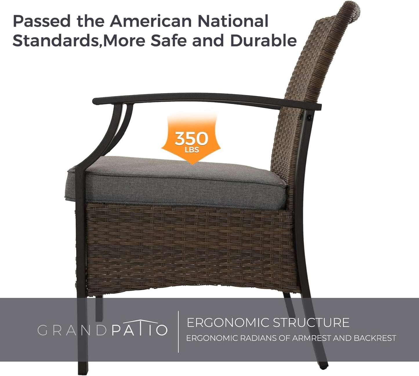 Outdoor Dinning Sets, Traditional Weather-Resistant Wicker Patio Furniture Sets