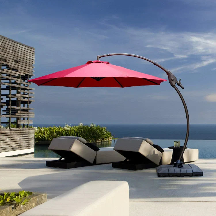 Napoli 11 FT Cantilever Offset Umbrella with 360° Rotation