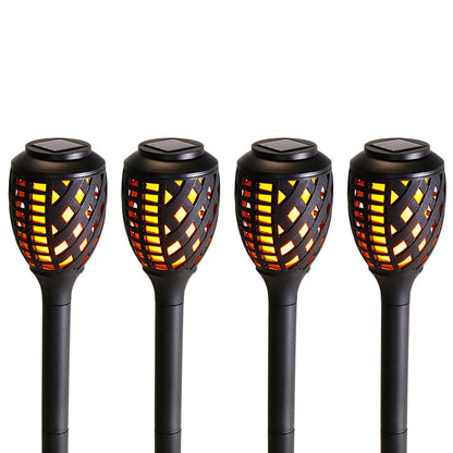 Outdoor Solar Lights, Water-Resistant Flickering Flames Torch Light, Landscape Decoration Lighting
