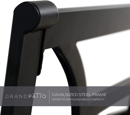 GRAND PATIO Outdoor Patio Seating Chair Metal Set of 2