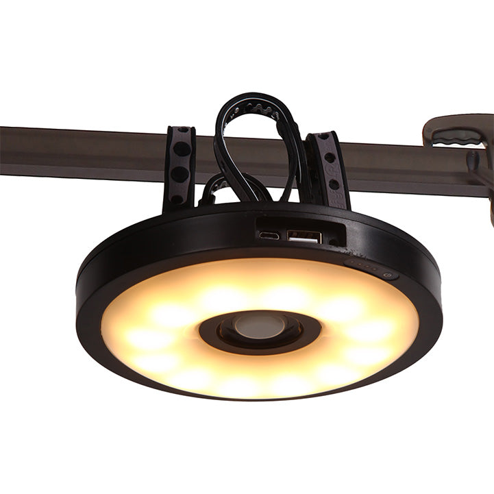 GRAND PATIO Cordless 12 LED Offset Umbrella Lights, 3 Modes Warm White Umbrella Light with Remote Control