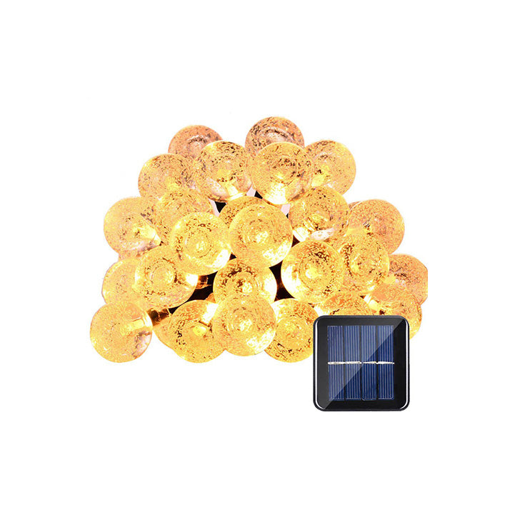 Solar String Lights Outdoor, 30 LED 13ft Solar Powered Crystal Ball Outside Fairy Lighting
