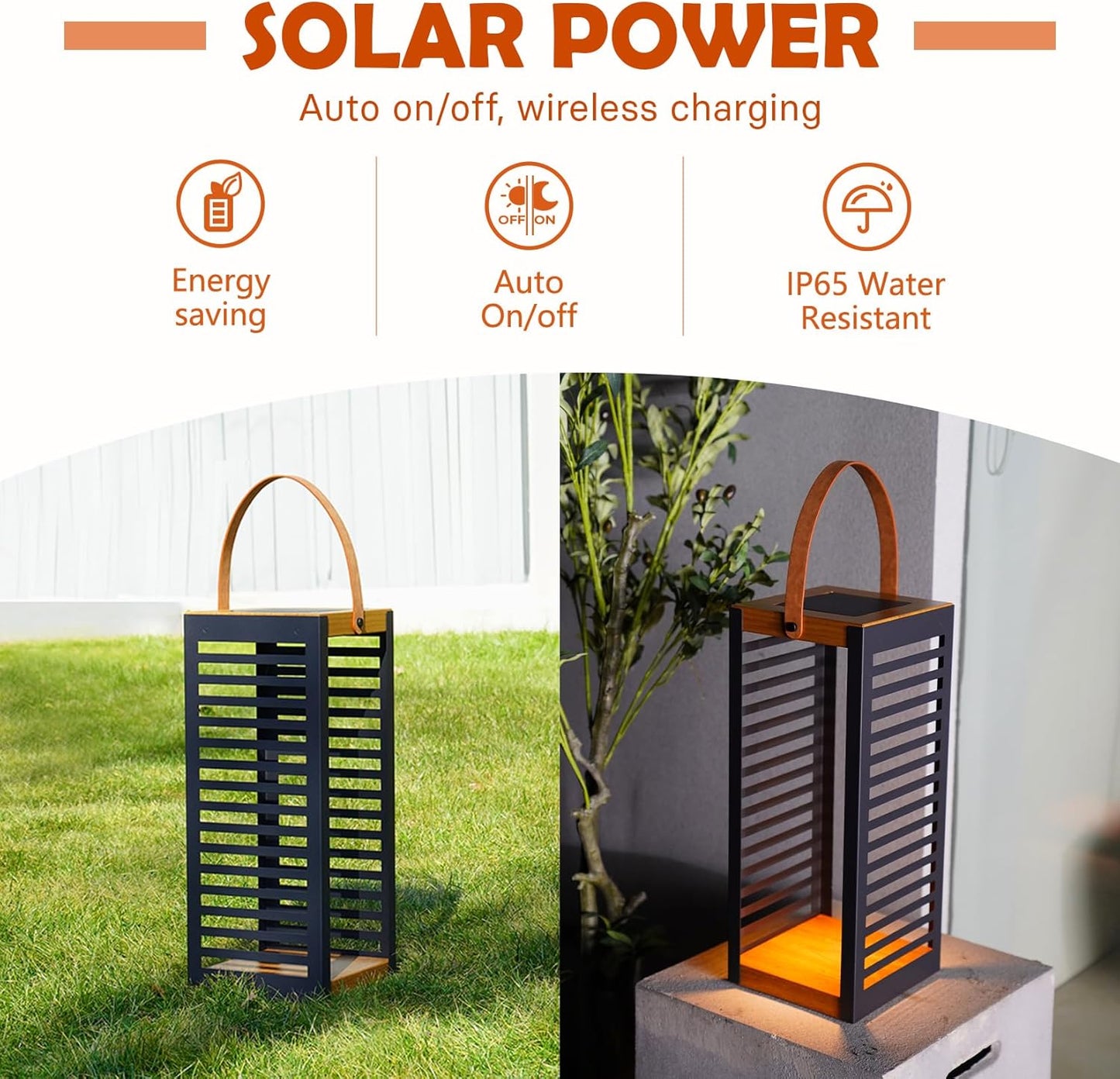 '' Solar Powered Outdoor Floor Lamp