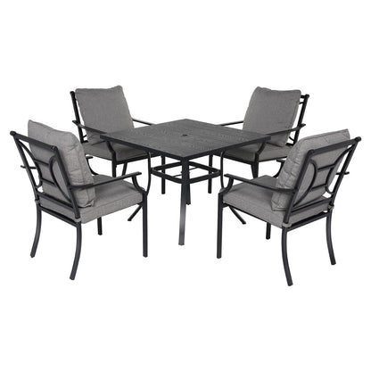 Outdoor Dining Set, Patio Dining Set Metal Patio Garden Set for Backyard,Patio