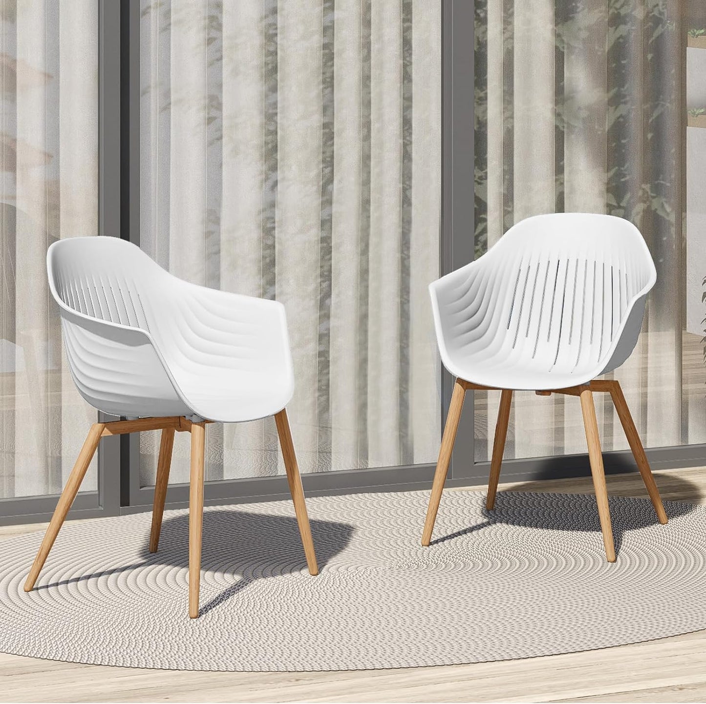 Blue Whale Outdoor Dining Chair Set
