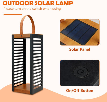 '' Solar Powered Outdoor Floor Lamp