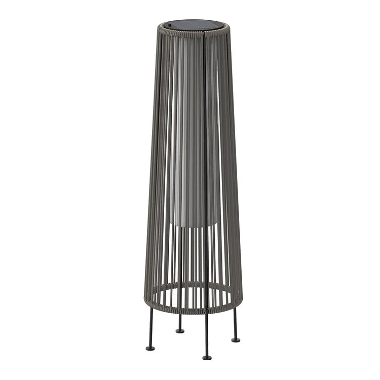 2PCS GORDES Solar-powered Woven Wicker Floor Lamp