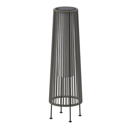 2PCS GORDES Solar-powered Woven Wicker Floor Lamp