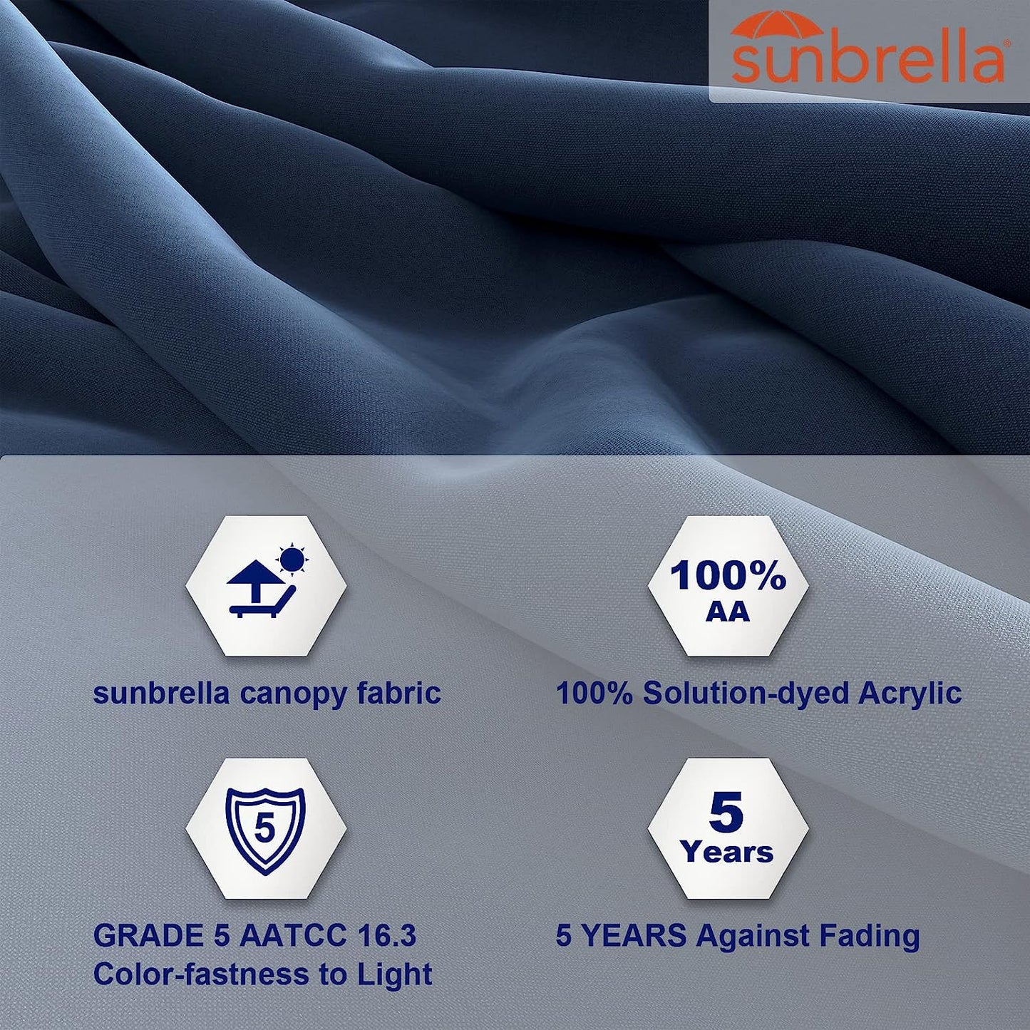 FT Deluxe NAPOLI SUNBRELLA Cantilever Umbrella with Umbrella Cover