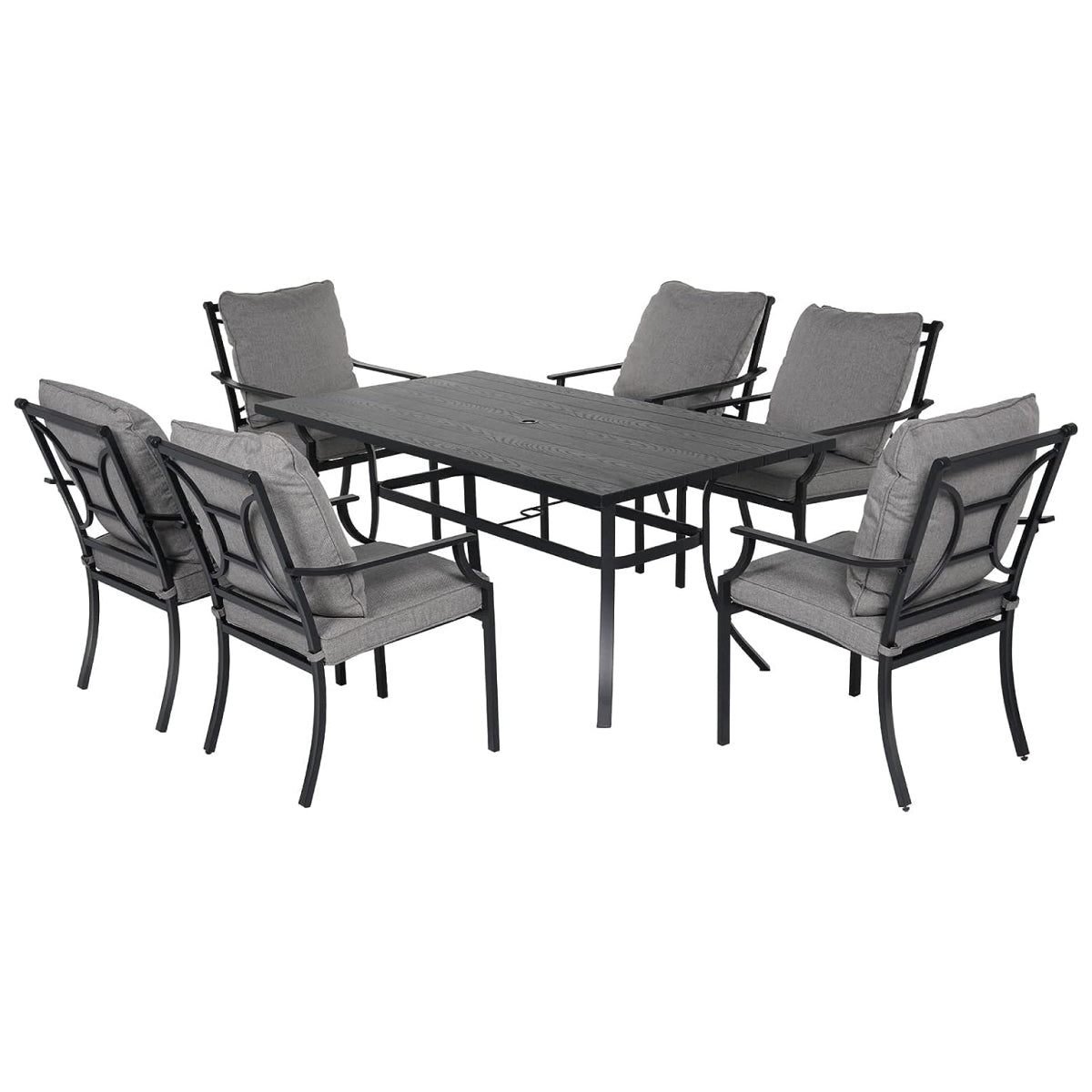 Outdoor Dining Set, Patio Dining Set Metal Patio Garden Set for Backyard,Patio
