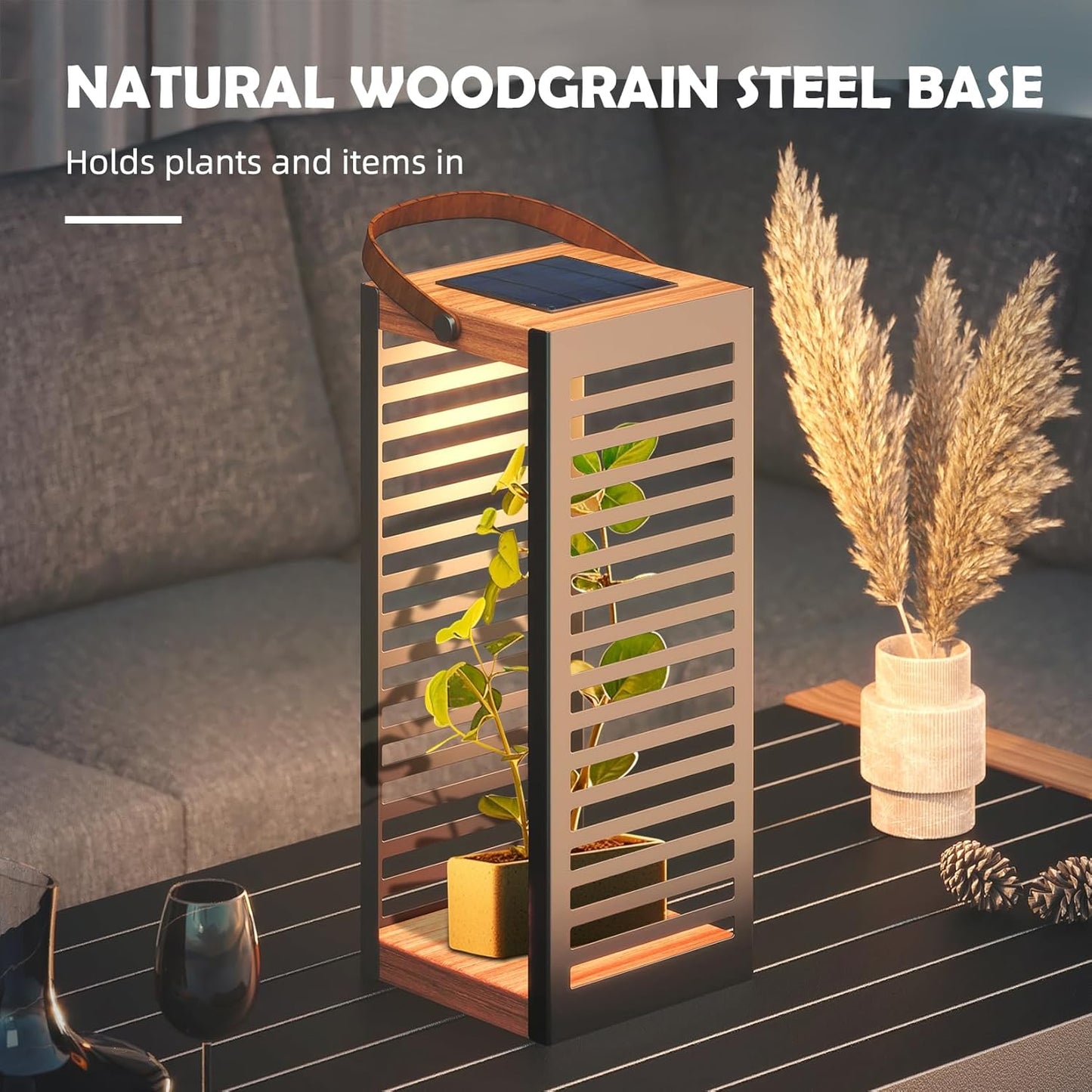 '' Solar Powered Outdoor Floor Lamp