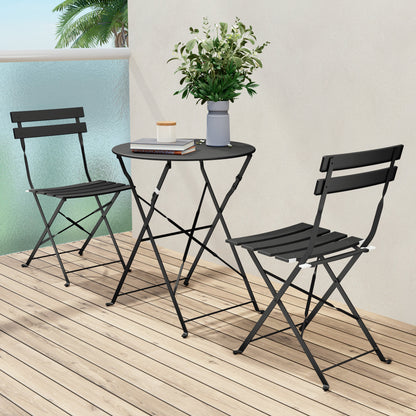 GRAND PATIO Outdoor Premium Steel 3-Piece Foldable Patio Sets