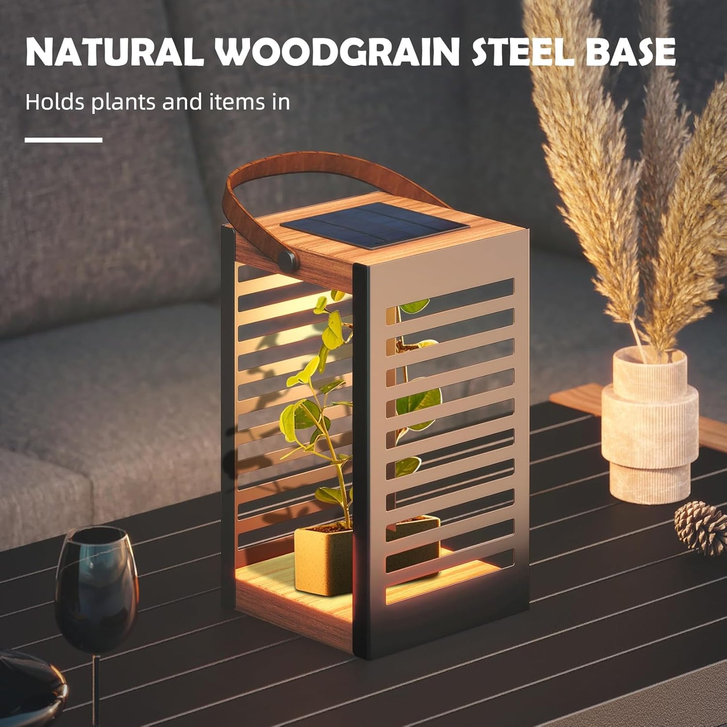 '' Solar Powered Outdoor Floor Lamp