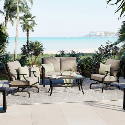 Outdoor Dining Set, Patio Dining Set Metal Patio Garden Set for Backyard,Patio