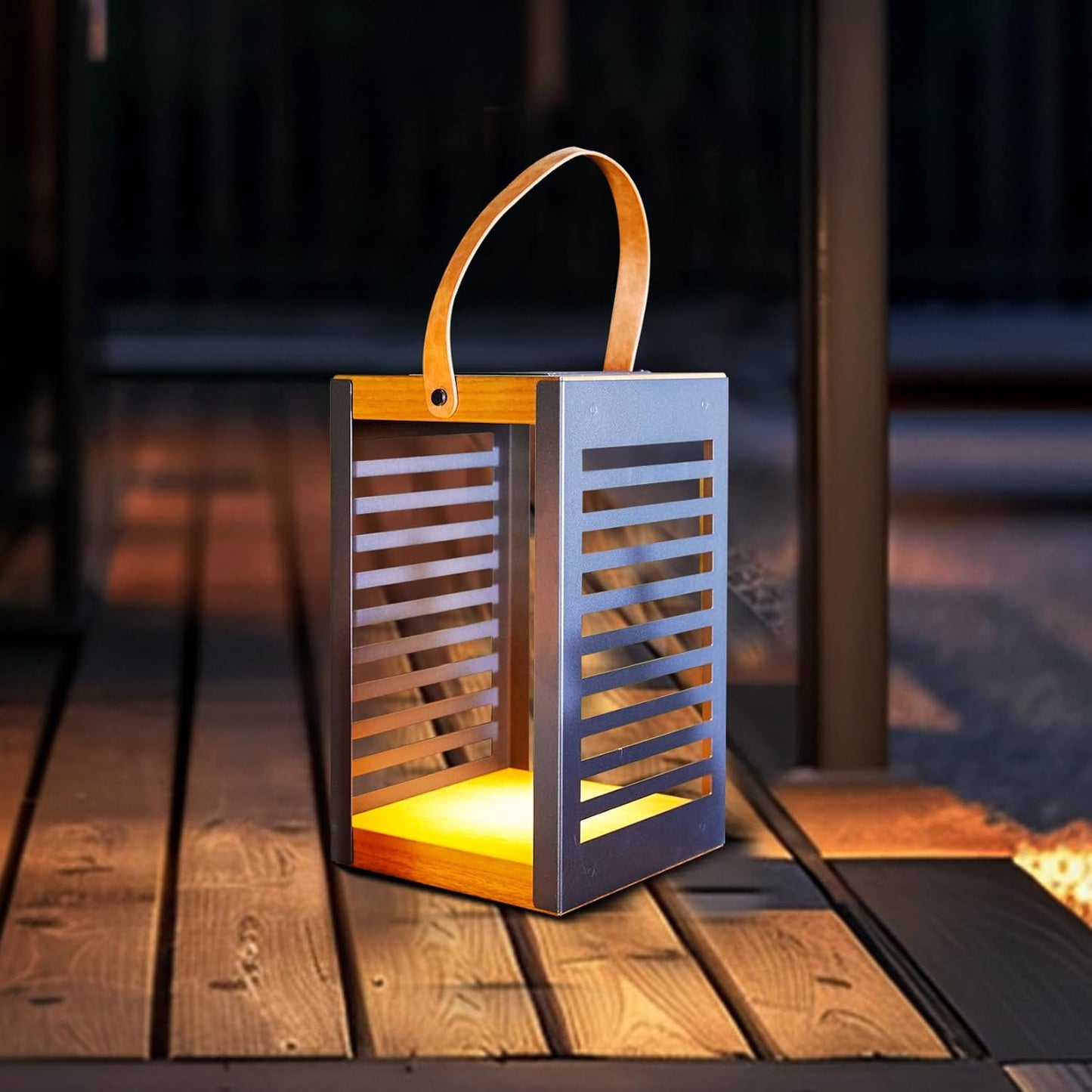 '' Solar Powered Outdoor Floor Lamp