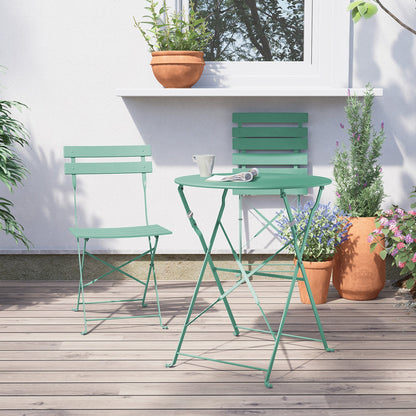 GRAND PATIO Outdoor Premium Steel 3-Piece Foldable Patio Sets