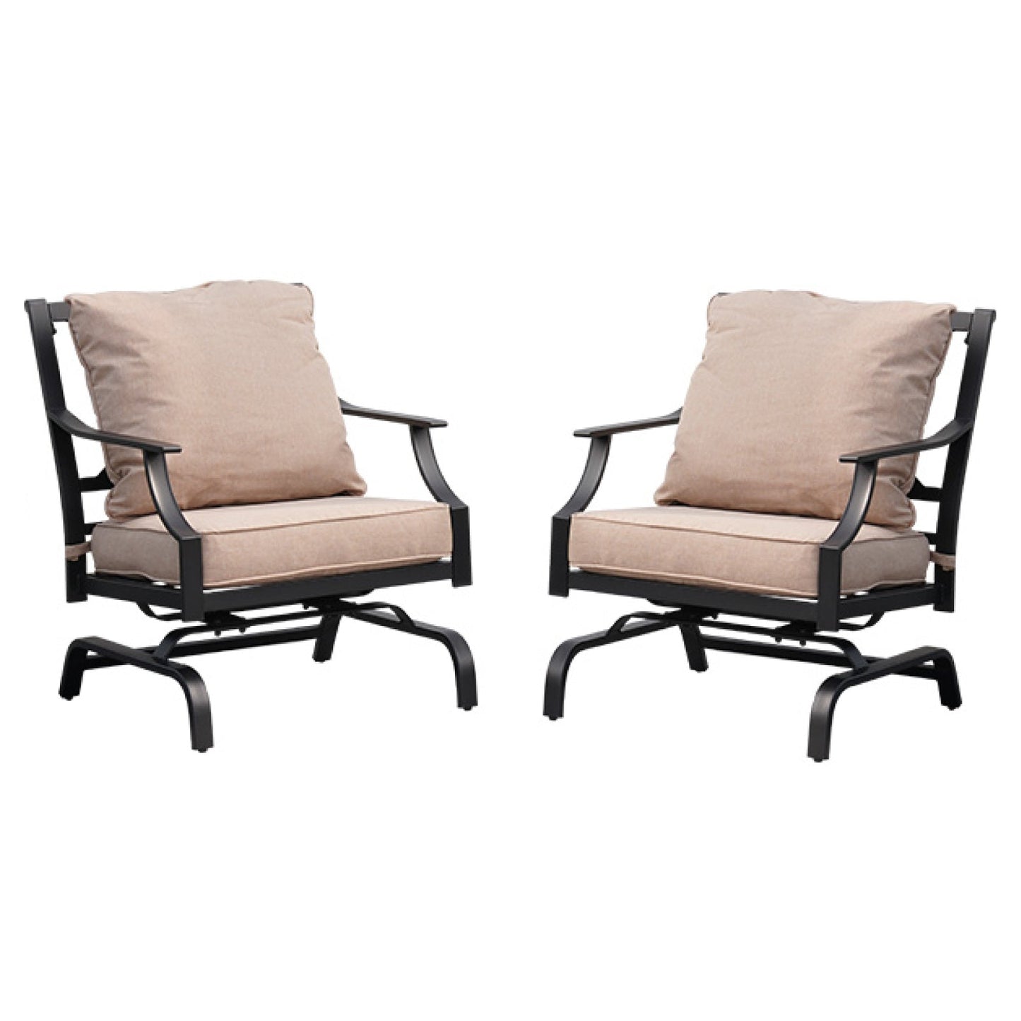 GRAND PATIO Outdoor Patio Seating Chair Metal Set of 2