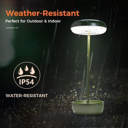 Outdoor Table Lamp Solar Table Lamp with USB-Type C