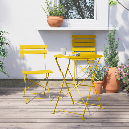 GRAND PATIO Outdoor Premium Steel 3-Piece Foldable Patio Sets
