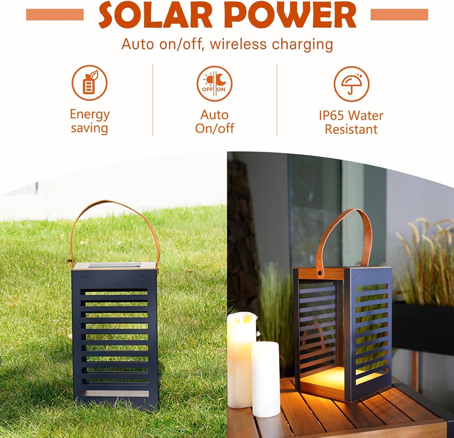 '' Solar Powered Outdoor Floor Lamp