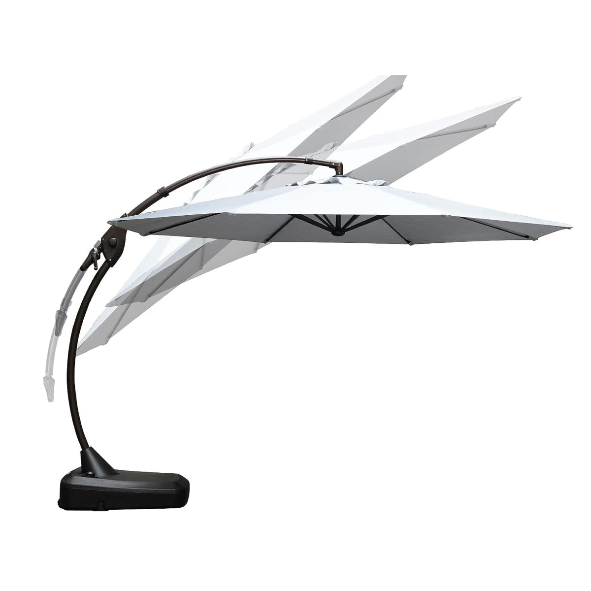 FT Deluxe NAPOLI SUNBRELLA Cantilever Umbrella with Umbrella Cover