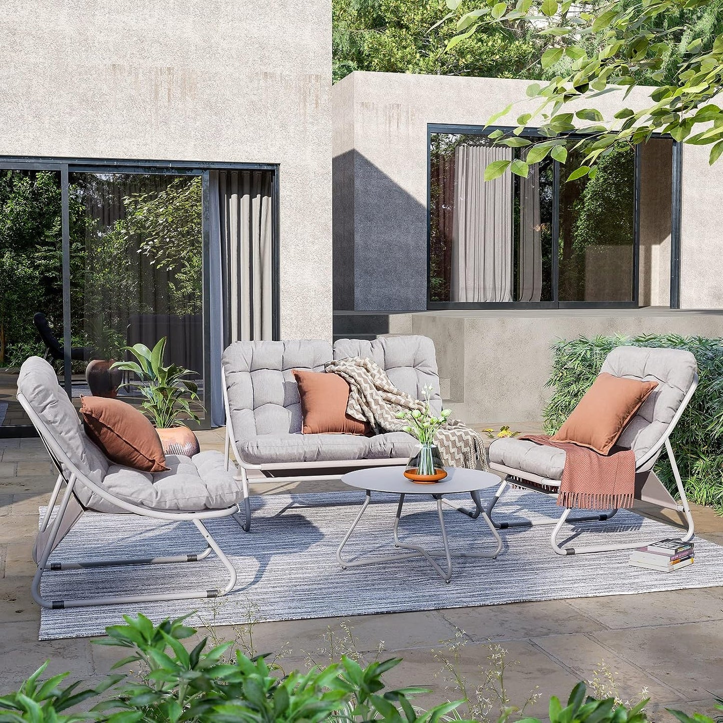 4-Piece Conversation Set  with Removable Cushion