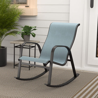 GRAND PATIO Outdoor Mesh Sling Patio Rocking Chairs for Porch, Garden, Patio