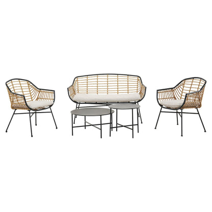 Outdoor Wicker Patio Conversation Set Boho Seating Chat Set