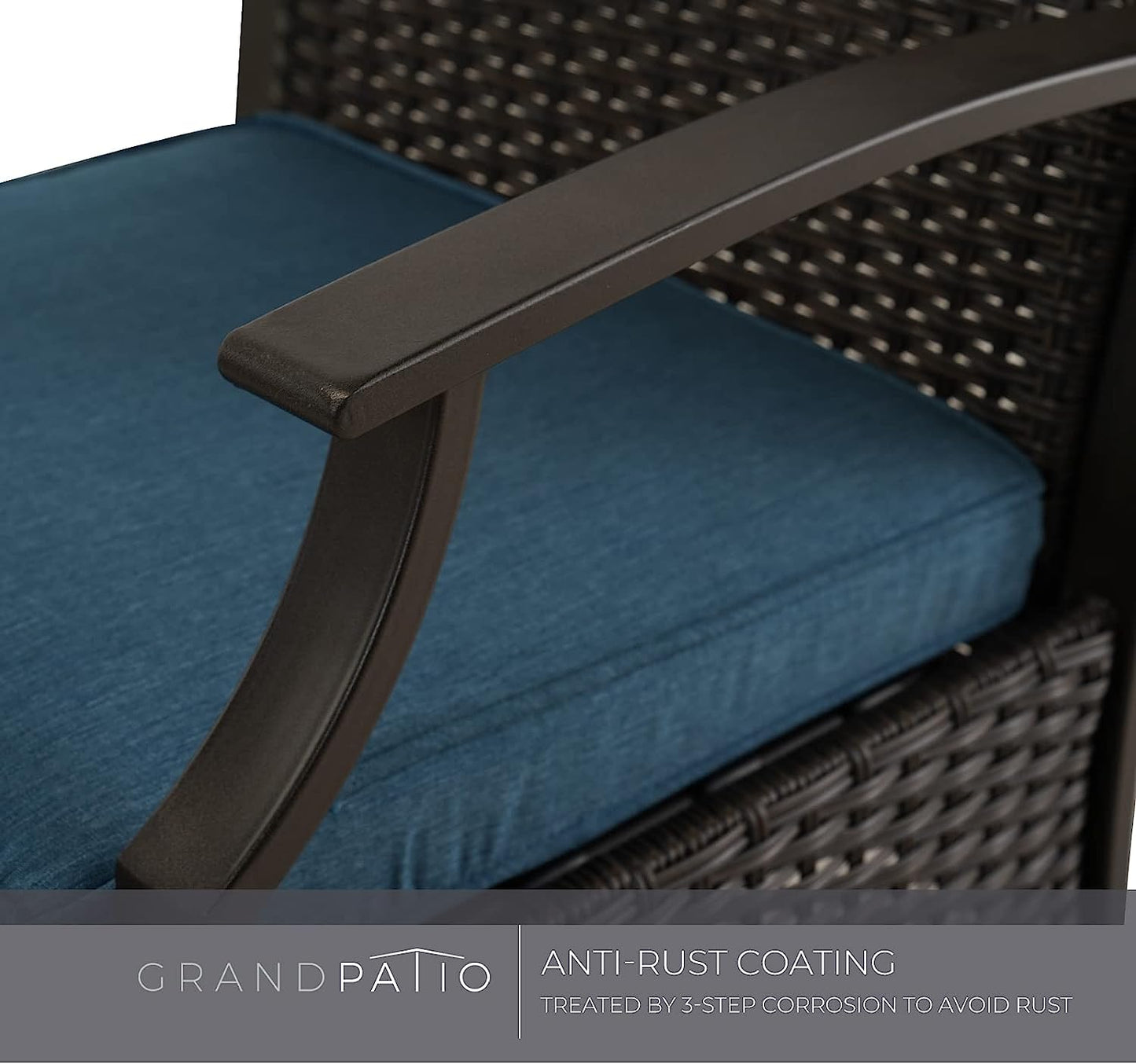 Outdoor Furniture Sets Weather Resistant Wicker Outdoor Patio Chairs with Ottomans and Coffee Tables for Balcony Backyard Garden Poolside