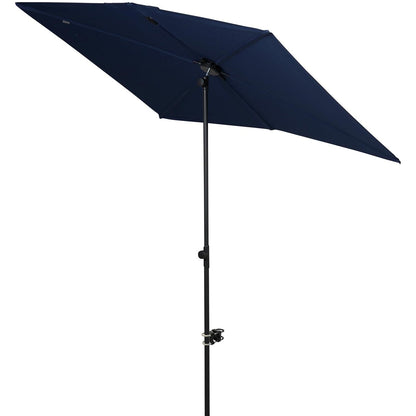 JENA 6x4 FT Rectangular Flat Patio Market Umbrella