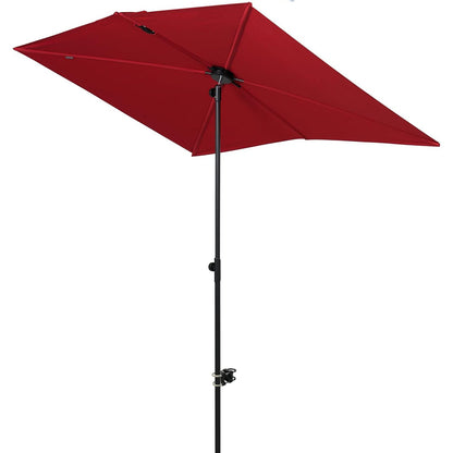 JENA 6x4 FT Rectangular Flat Patio Market Umbrella
