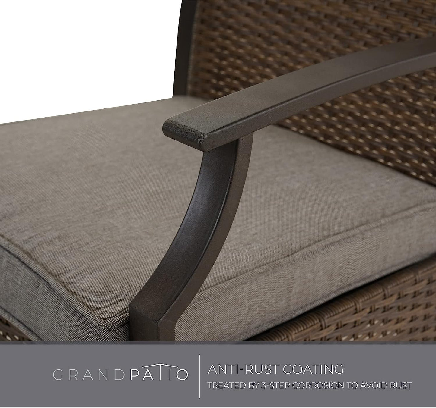 Outdoor Furniture Sets Weather Resistant Wicker Outdoor Patio Chairs with Ottomans and Coffee Tables for Balcony Backyard Garden Poolside