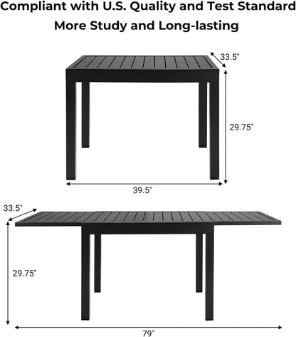 Dining Set Patio Dining Chairs, Stackable Indoor/Outdoor Dining Chairs W/Removable Cushions