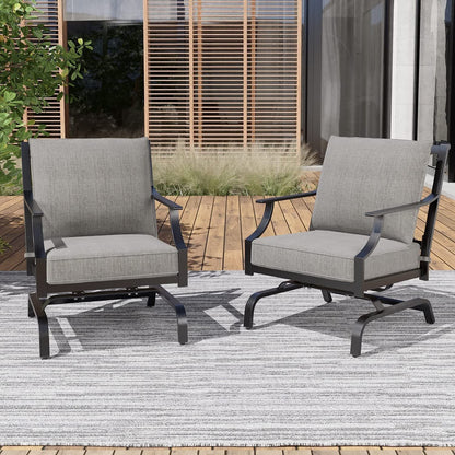 GRAND PATIO Outdoor Patio Seating Chair Metal Set of 2