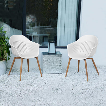 Outdoor Dining Set, Recycled Plastic Dining Chairs, Whale Modeling Design