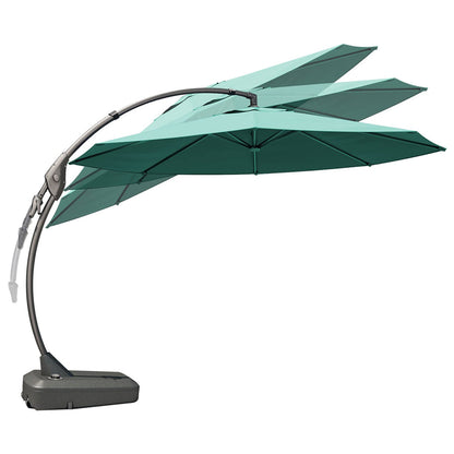 FT Deluxe NAPOLI SUNBRELLA Cantilever Umbrella with Umbrella Cover