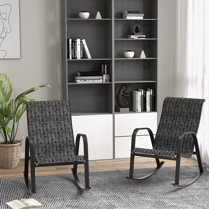 GRAND PATIO Outdoor Mesh Sling Patio Rocking Chairs for Porch, Garden, Patio