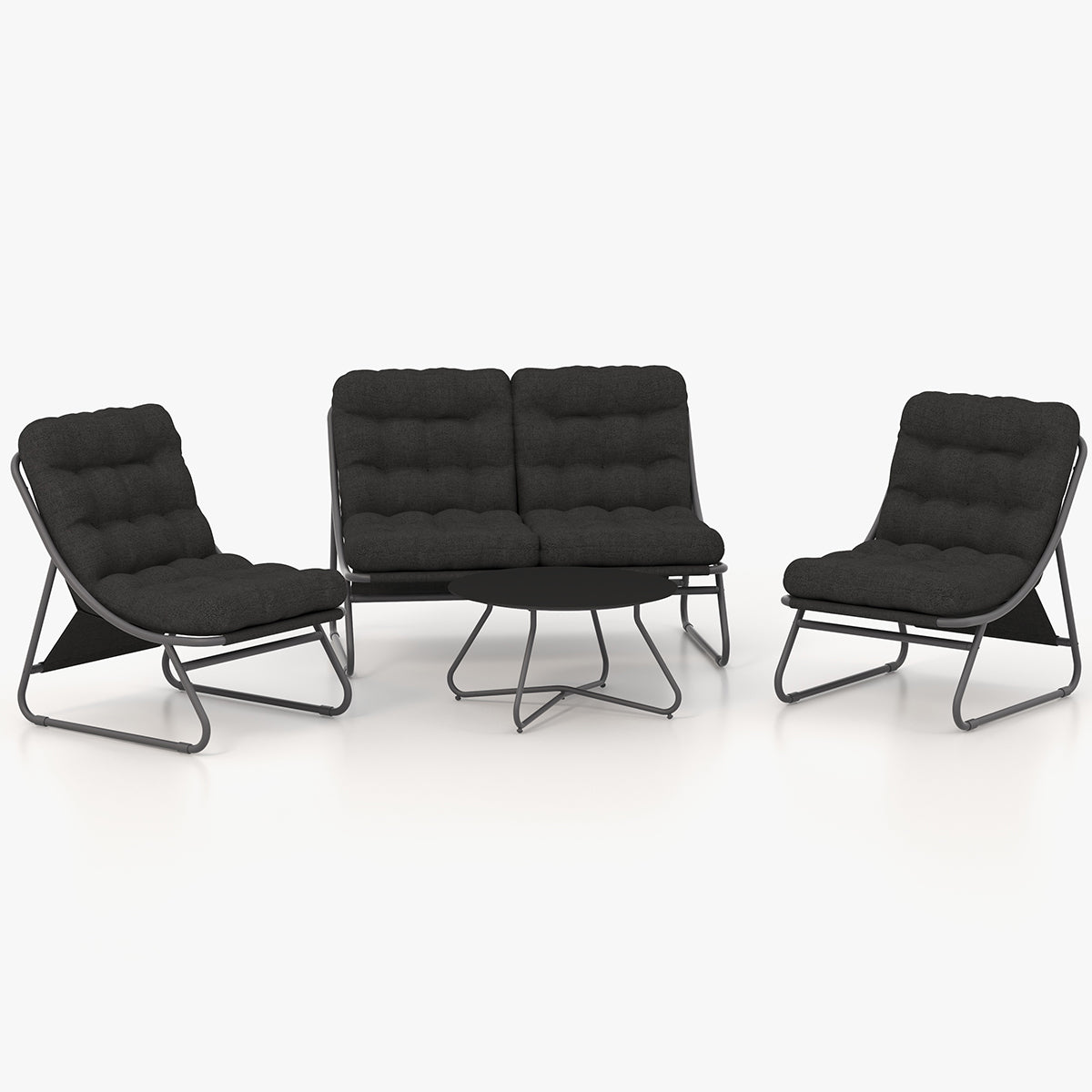 4-Piece Conversation Set  with Removable Cushion