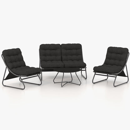 4-Piece Conversation Set  with Removable Cushion