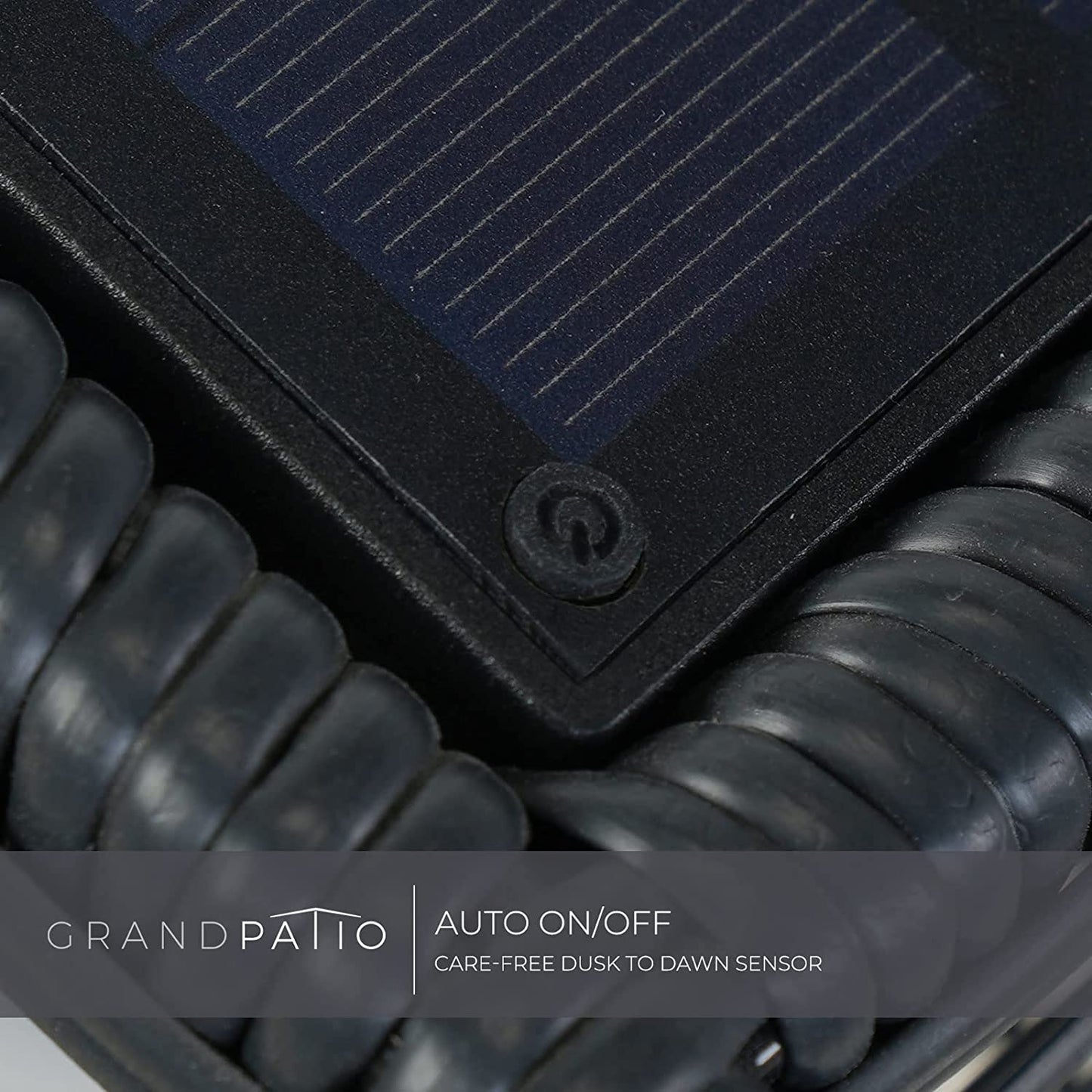 Outdoor Solar-Powered Crossover Woven Resin Wicker Floor Lamp