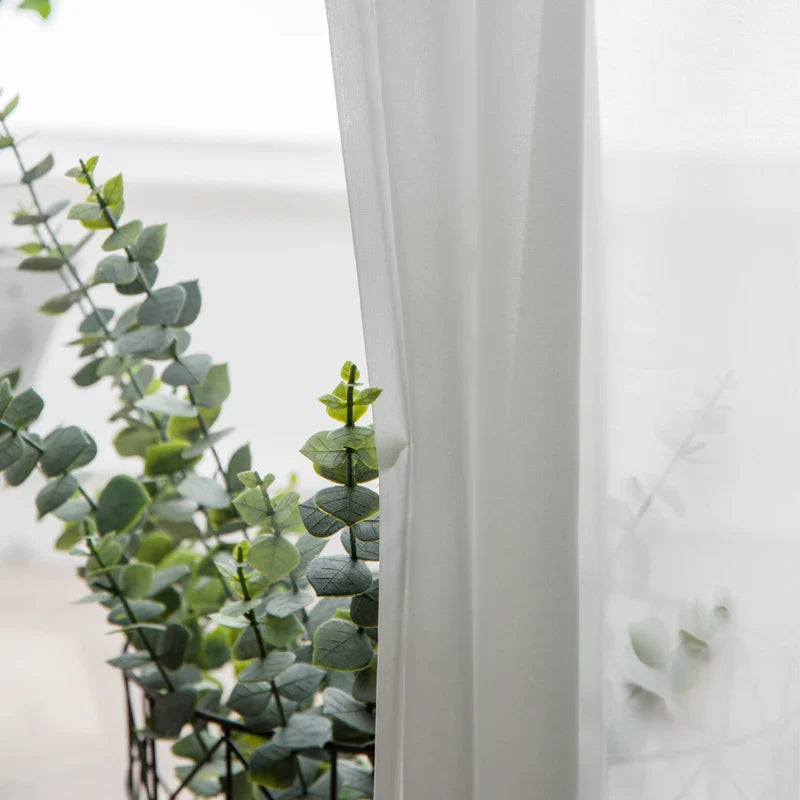 White Tulle Curtains