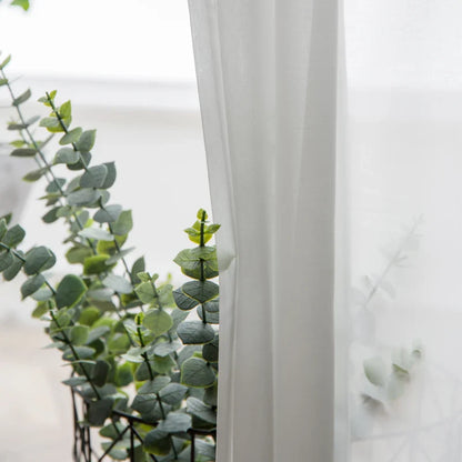 White Tulle Curtains
