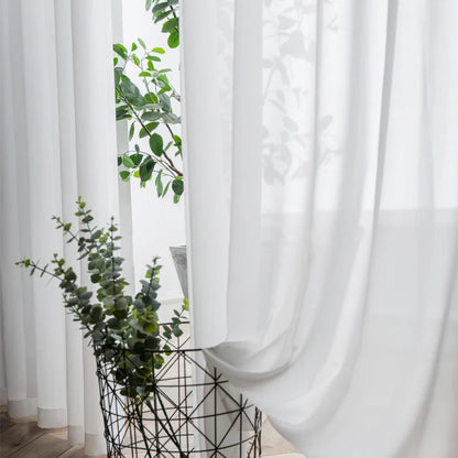 White Tulle Curtains