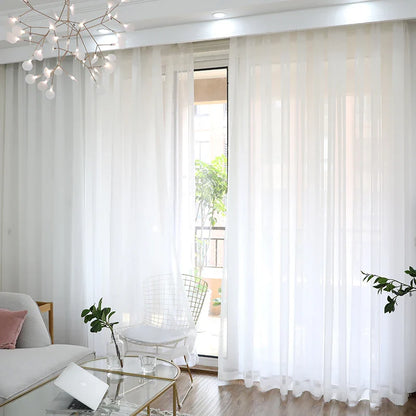 White Tulle Curtains
