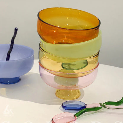 Heat resistant glass bowl