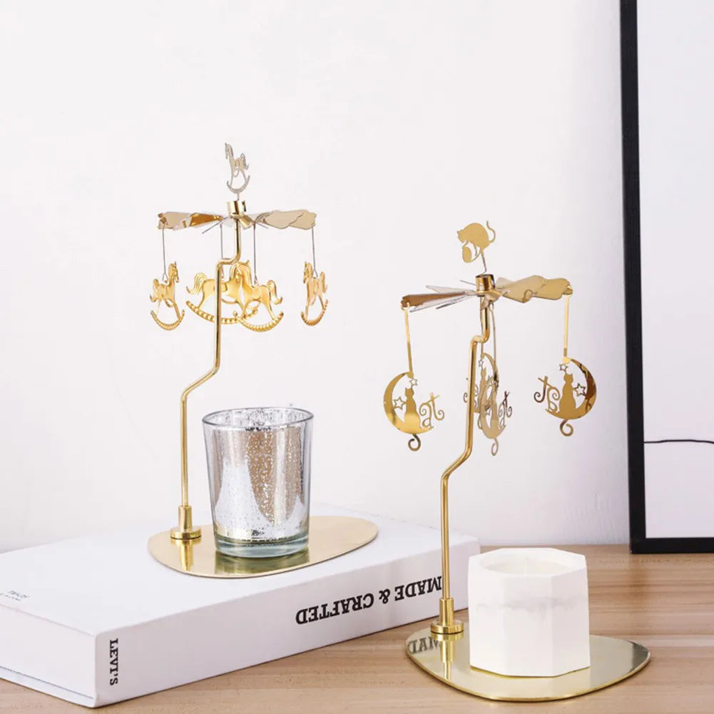 Rotating Romantic Candle Holder