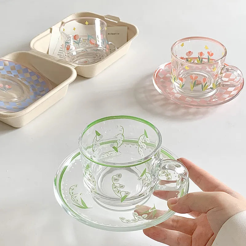 Creative Coffee Cup Saucer Set