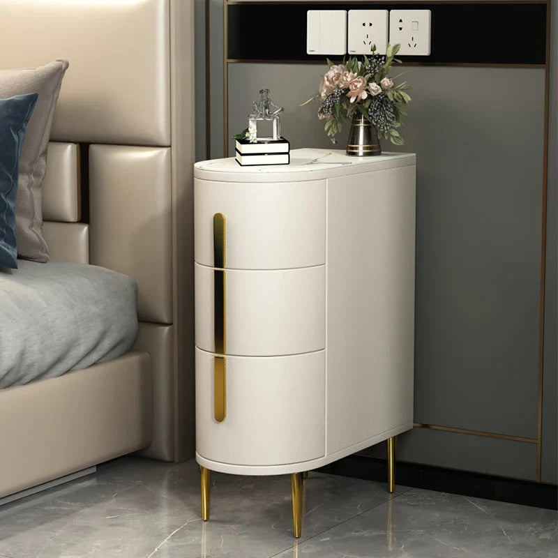 Wood Drawer Storage Table