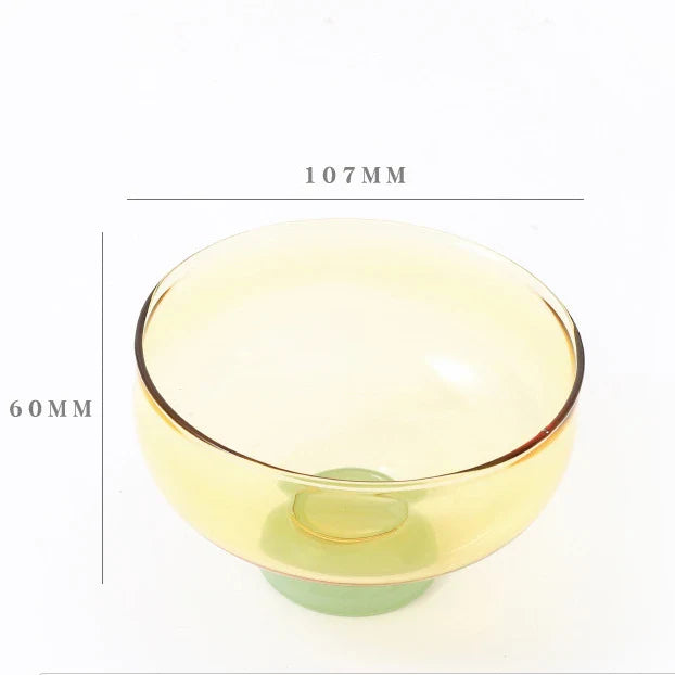 Heat resistant glass bowl