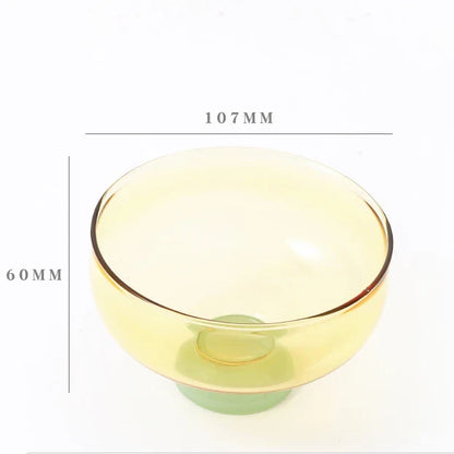 Heat resistant glass bowl